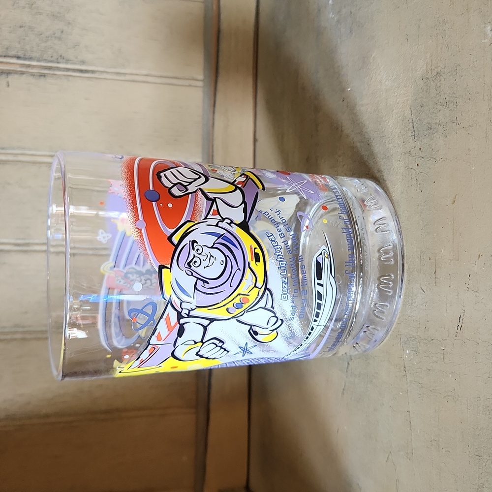 McDonald's Disney World 100 Years of Magic Epcot Glass with Buzz Lightyear